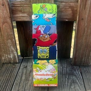 Nickelodeon 6pack crew cut socks